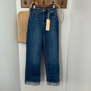 NWT Risen blue denim cuffed jeans- 31” inseam